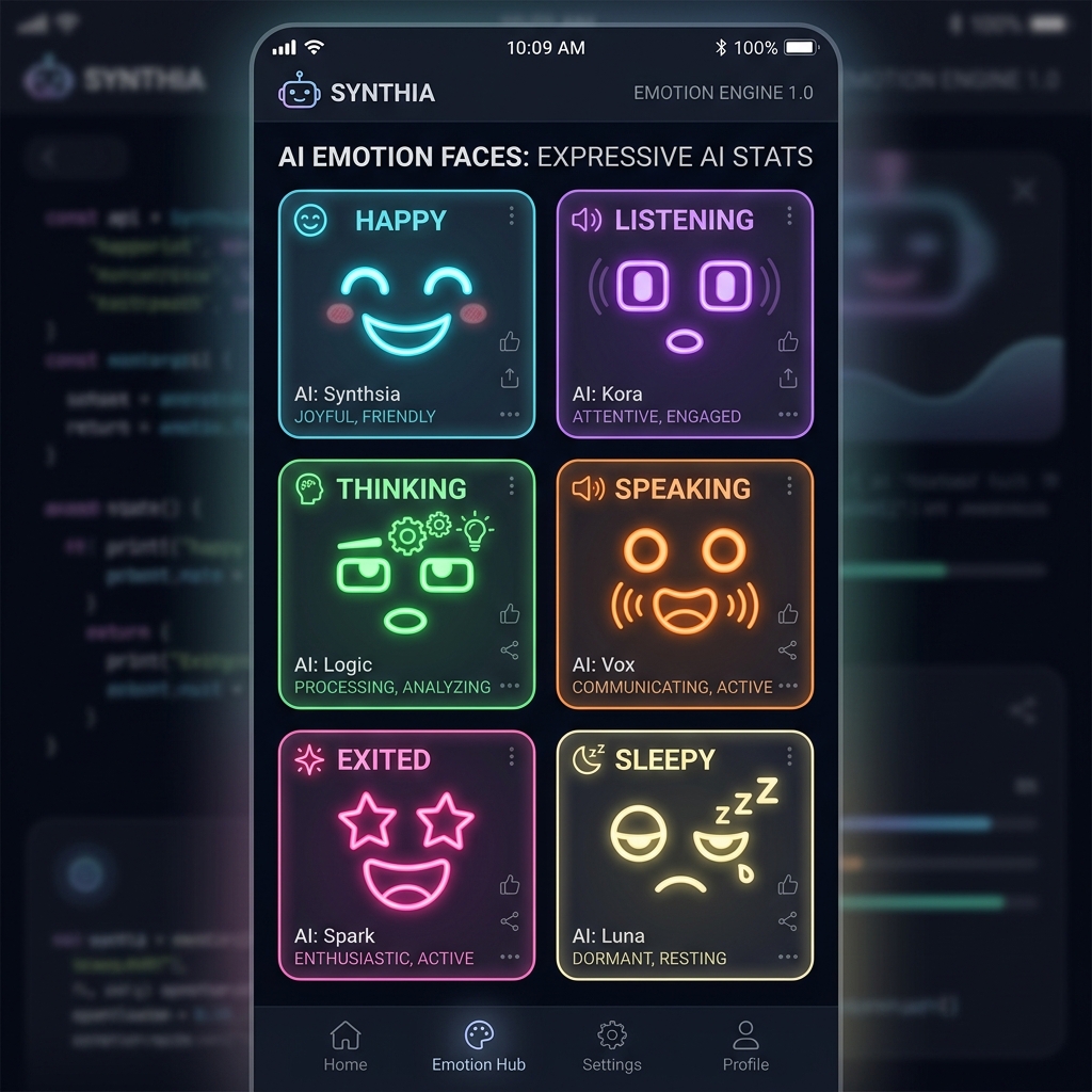 Noteskart AI Assistant Expressions Palette Grid